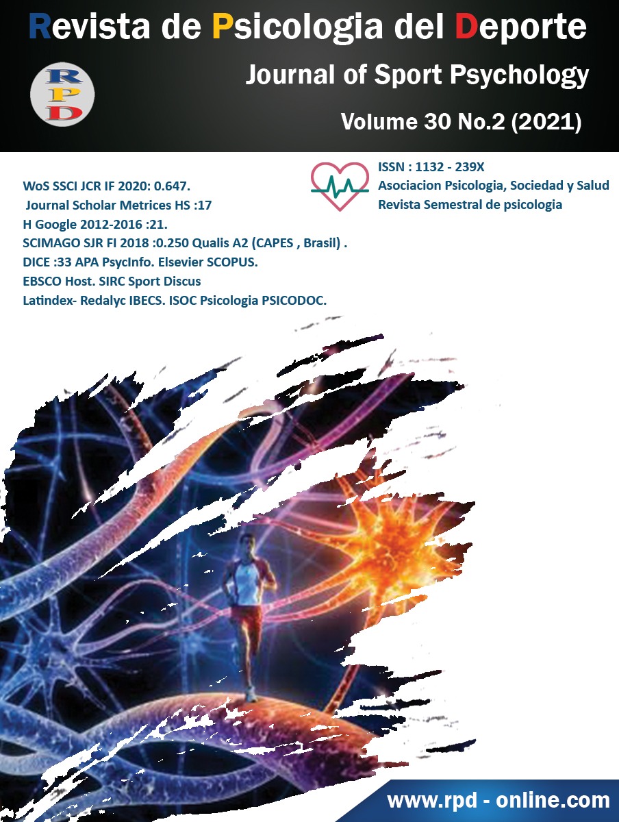 					View Vol. 30 No. 2 (2021): Journal of Sport Psychology
				